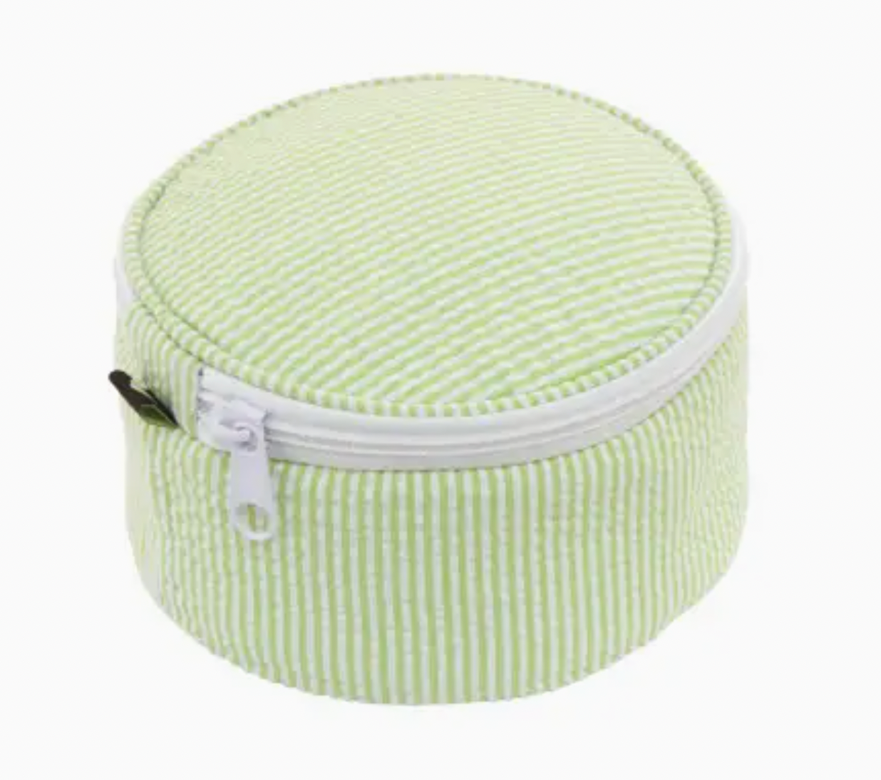 Scallop Seersucker Button Bag