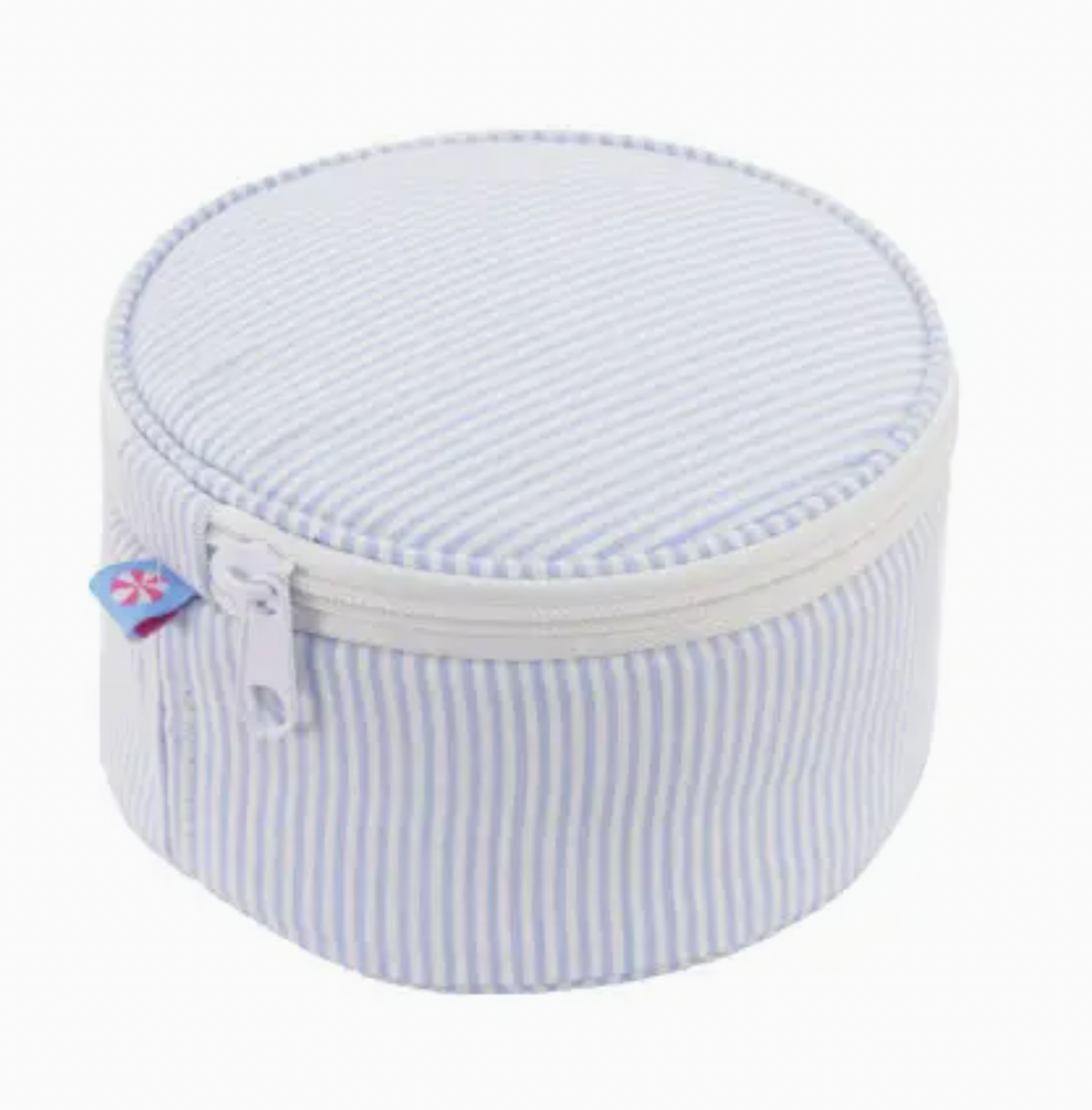 Scallop Seersucker Button Bag