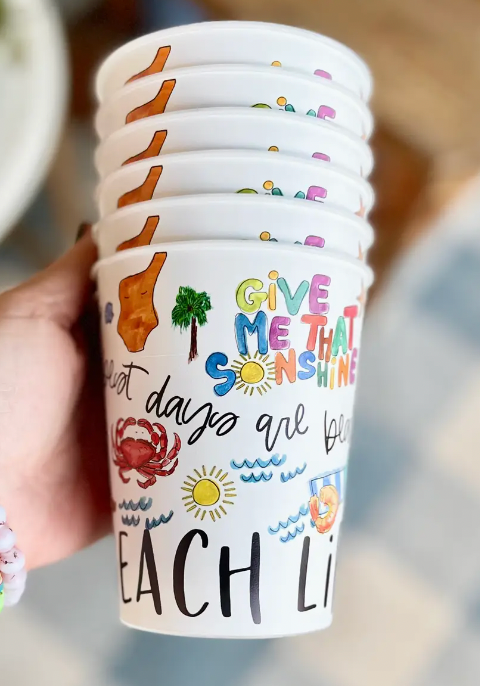 Beach Life Cups